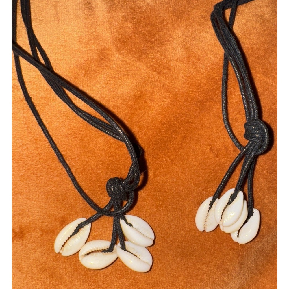 Hand Crafted African Beaded Cowrie Shell Tie Belt Boho Festival Hippie - Picture 3 of 5